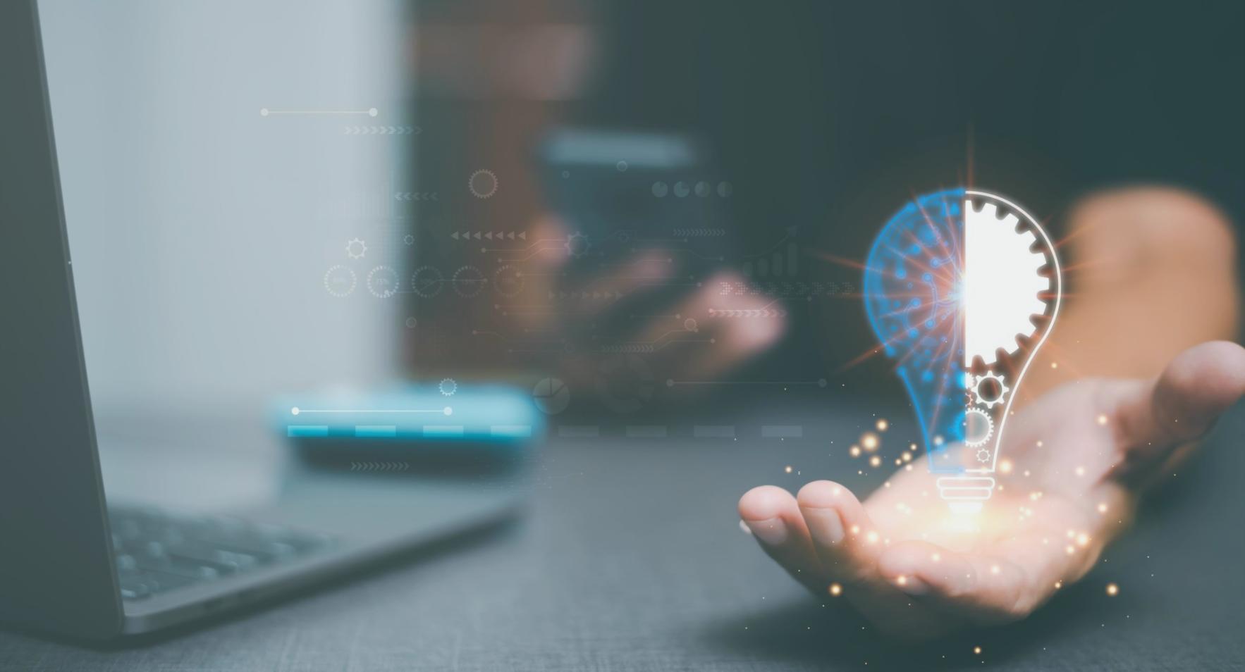 Business owner reviewing financial data on computer screen with clear visualization